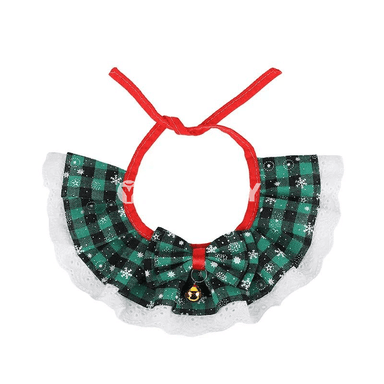 Täze Täze ýyl pişik ýakasy jaňly — ownuk itler üçin ýumşak bandana