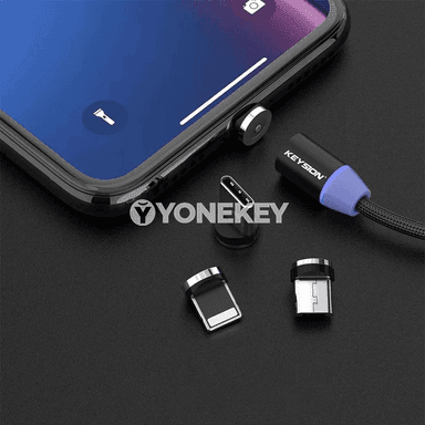 NNBILI LED magnit USB kabeli, Type C / Micro USB çalt zarýad