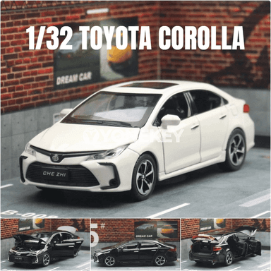 Toyota Corolla Hybrid 1:32 metal oýnawaç modeli sesli-çyra bilen