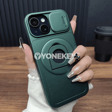 iPhone üçin magnitli halkaly gorag örtük, kamera goragly