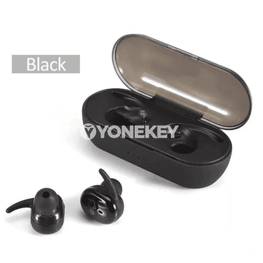 Y30 TWS simsiz Bluetooth naýşnikler, zarýad gaply