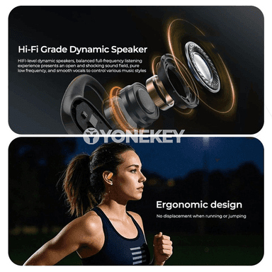 HTC NE10 AI terjimeçi simsiz Bluetooth naushnik, sport üçin, IPX5