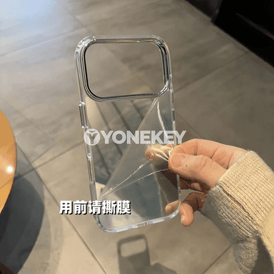 iPhone üçin aýna ýüzli akril gapak — zarbadan goragly, ýuka dizaýn