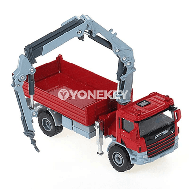 1:50 kranly ýük maşyny diecast metal model oýunjak
