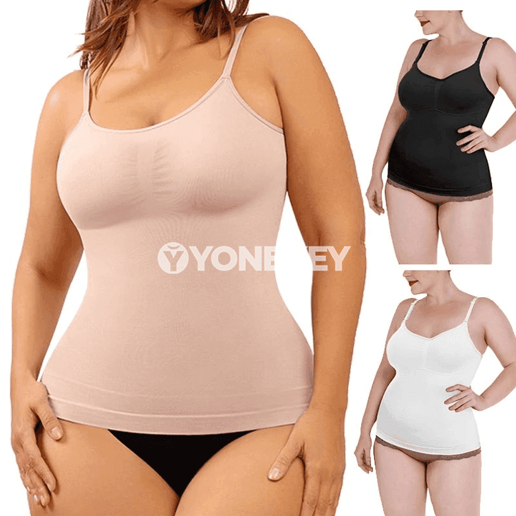 Zenanlar üçin plus size shapewear maýka, garyn gözegçilik tank top