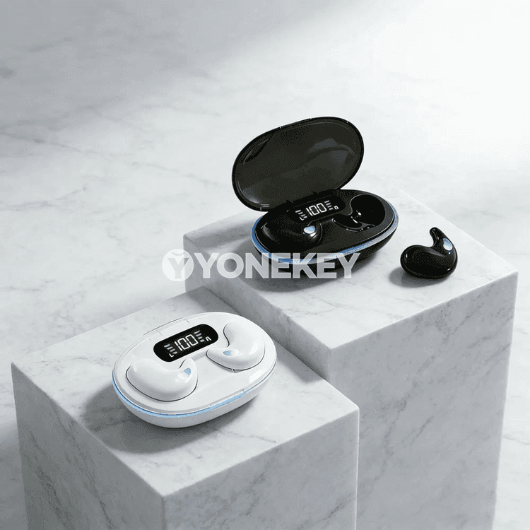Bluetooth simsiz earhook nauşnikler, bassly, ses azaldýan