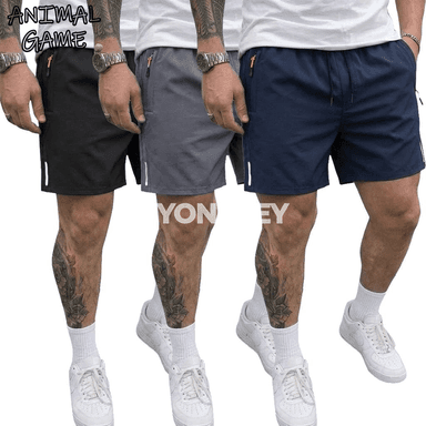 Erkekler üçin ýeňil we çalt guradyjy tomus sport şortik pantalonlar