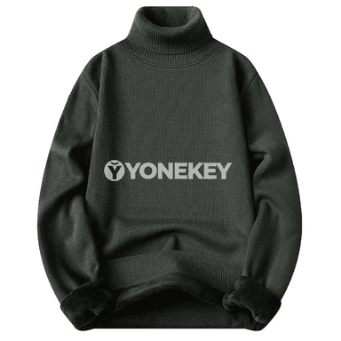 Erkekler üçin boýunly ýyly switer, örme klassik model