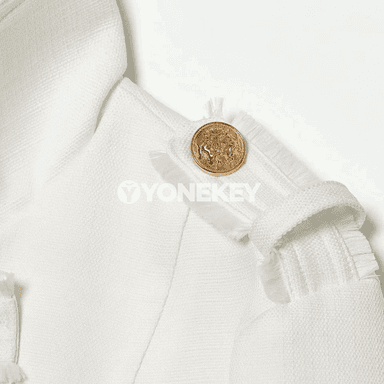 Zenanlar üçin öňi iki düwmeli dik ýakaly döwrebap blazer
