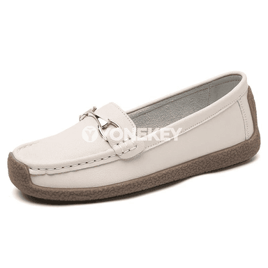 Zenanlar üçin ýeňil deri mokasinler, slip-on rahat aýakgaplar, 35-43