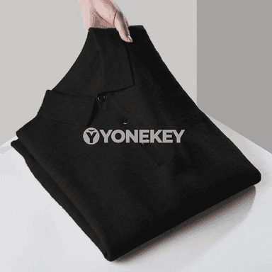 Erkekler üçin fermuarly ýyly trikotaž switer, uzyn ýeňli
