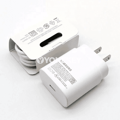 Samsung 25W US adapter, Type-C kabel bilen çalt zarýad beriji