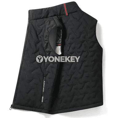 Erkekler üçin ýyly ýele garşy ýeňsiz cashmere jilet, gyş üçin
