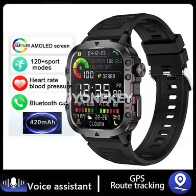 1.96 dýumly akylly sagat, HD ekran, Bluetooth jaň, sport mümkinçilikli