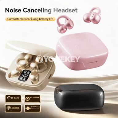 2-in-1 simsiz Bluetooth gulak klip naushnikler, güýçli stereo