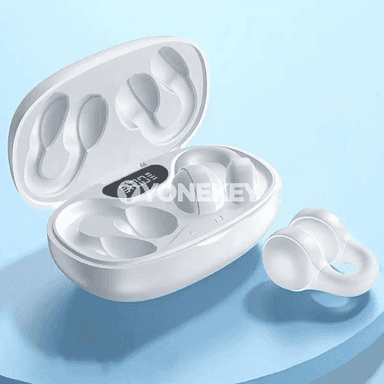 Bluetooth simsiz gulaklyklar, klip görnüşli, mikrofonly, güýç görkeziji