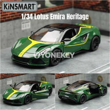 KiNSMART Lotus Emira 1:34 metal mini awtoulag modeli