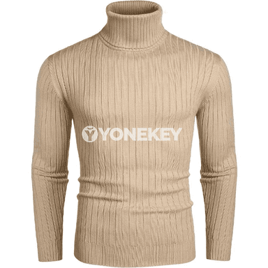 Erkekler üçin uzyn ýeňli balak boýun switer, ýeňil we ýyly model