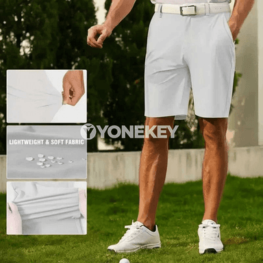 Erkekler üçin ýeňil tomuslyk kargo şortikler, dem alýan sport görnüşli