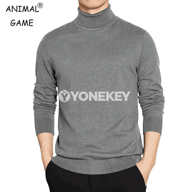 Erkekler üçin ýyly balakly golly switer, ýokary boýunly, gündelik geýim