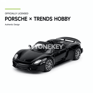 Porsche 918 Spyder 1:64 metal model awtoulag - kolleksiýa üçin