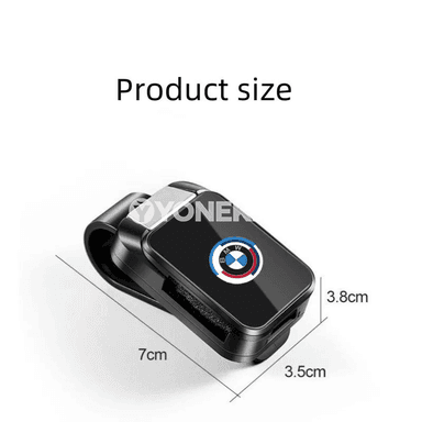 BMW üçin äýnek klipsi we kartoçka saklaýjy, awtoulag penjiresi üçin