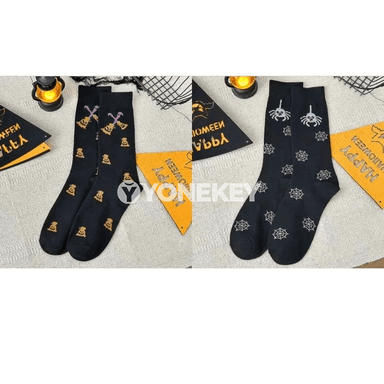 2 jübüt Halloween ruh görnüşli uniseks joraplar