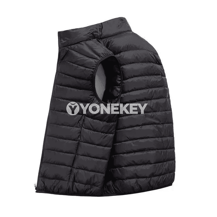 Erkekler üçin ýeňsiz ýyly penjek, galyň pamykly klassiki vest