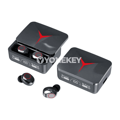 M90 Bluetooth TWS simsiz nauşnik, LED displeýli, ses izolýasiýaly