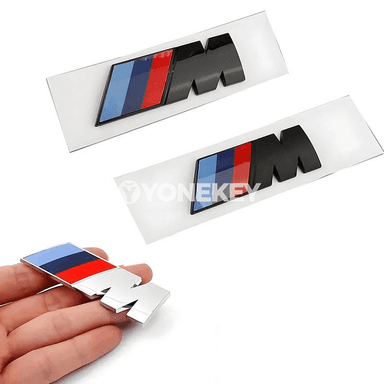 BMW M nyşanly ABS stikeri — ganat we bagaj bezegi
