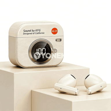 Bluetooth 5.3 simsiz nauşnik, LED ekranly, 24 sagat işleşlik