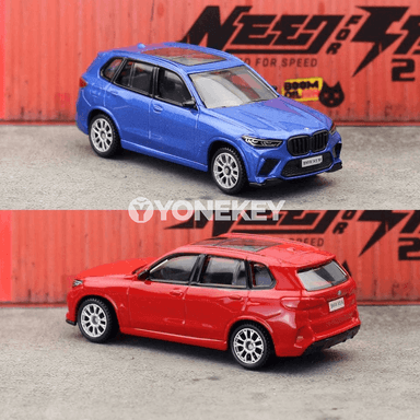 BMW X5M 1:64 metal modeli, kolleksiýa üçin, reňkli