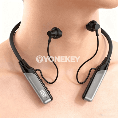 Bluetooth 5.3 simsiz boýun nauşnigi, sport we oýun üçin