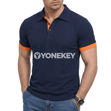 Erkekler üçin tomusky ýeňil, dem alýan polo futbolka