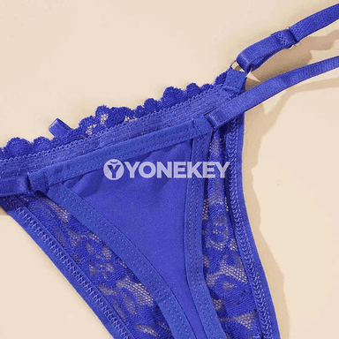 2 bölek aýallaryň dantelli G-tanga içki eşigi