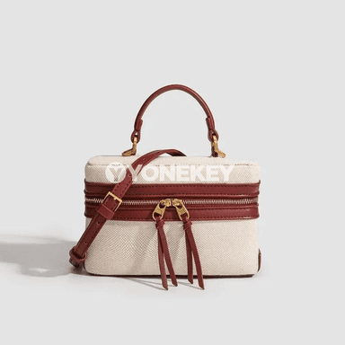 Aýal-gyzlar üçin moda kanwas egin sumkasy, kiçi box görnüşli