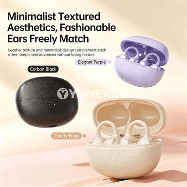 Bluetooth simsiz klip nauşnikleri, HiFi stereo, ýeňil we amatly