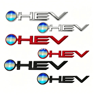 Toyota üçin metal HEV emblemasy, 3D bezeg stikeri