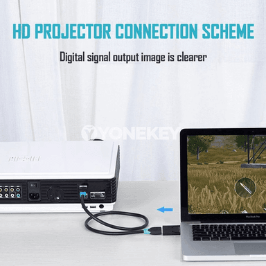 4K DP to HDMI adapter, erkekden aýala, HDR goldawy bilen