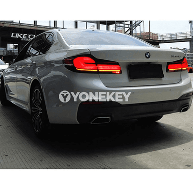 BMW G30 F90 M5 üçin LED LCI yz çyralary, sekwensial signal