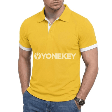 Erkekler üçin tomusky ýeňil, dem alýan polo futbolka
