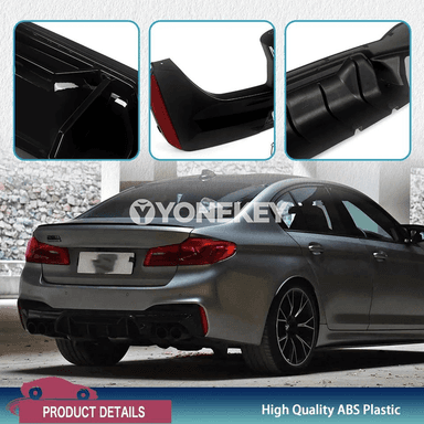 BMW 5 Series G30/G31 üçin M5 stil yzky bamper diffuzor lipi