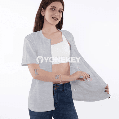 Aýallar üçin öňi doly fermuarly ýeňil ýeňli köýnek