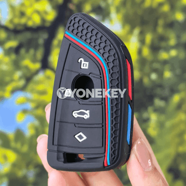 BMW üçin silikon açar gapjagy, keychain bilen