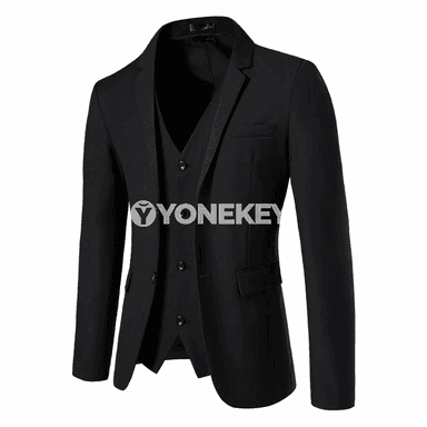 Erkekler üçin işewür-kasual blazer, inçe kesim, bir düwmeli