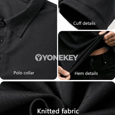 Erkekler üçin 2 sany ýeňil uzyn ýeňli polo köýnekler