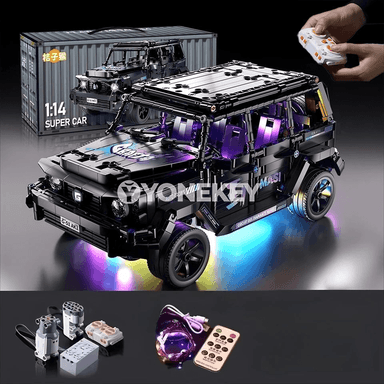 DIY gurluşyk blokly sport awtoulagy 1:14, RC model oýunjak