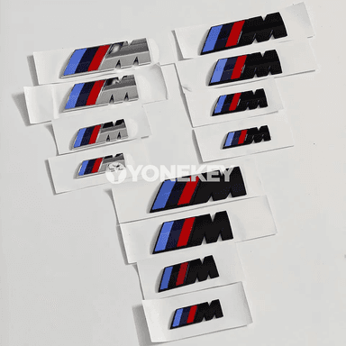 BMW M logolu awto stikeri 45-90 mm, 2-1 bölek metal nyşan