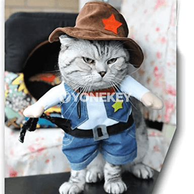 It we pişik üçin kowboy lybasy, Halloween üçin geýim