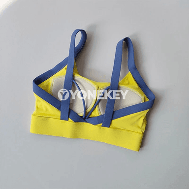 Aýal-gyzlar üçin sport bra top, arka açyk fitnes modeli